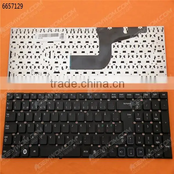 Original laptop keyboard for SAMSUNG RC720 BLACK Layout Nordic
