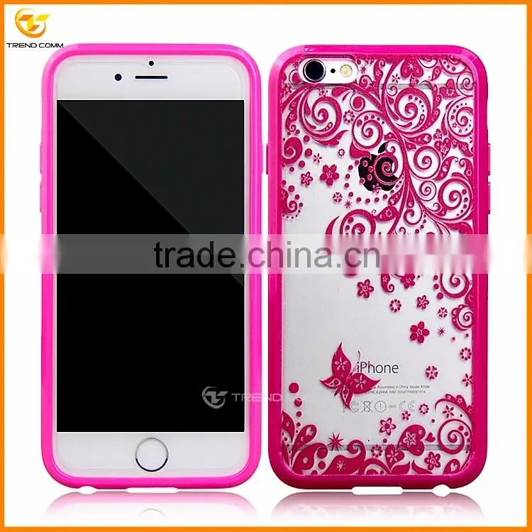new fashion customized plastic hard back cover case for iphone 6 plus