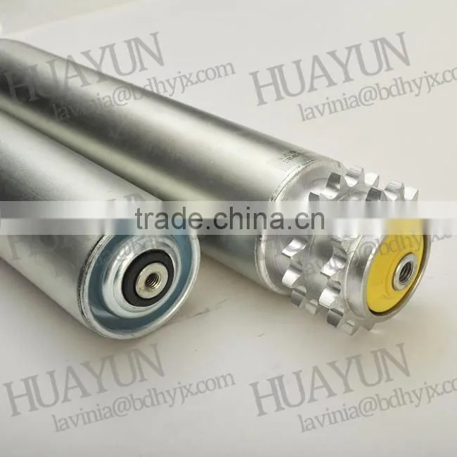 Galvanized Steel Roller End Cap Plastic Cover Ends for Rollers with Precision Ball Bearing