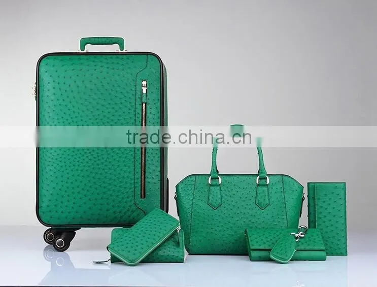 High Quality Customized Logo Genuine Real Ostrich leather Clutch Wallet for Women
