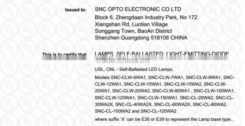 UL CUL Listed Dustproof LED Corn Light 120w for Street Lighting
