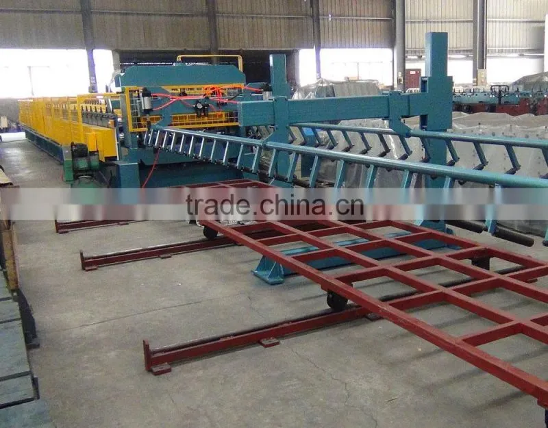 Steel Floor Deck Roll Forming Machine with Auto Stacker