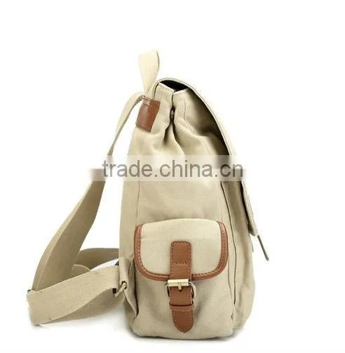 Black vintage fashion canvas backpack