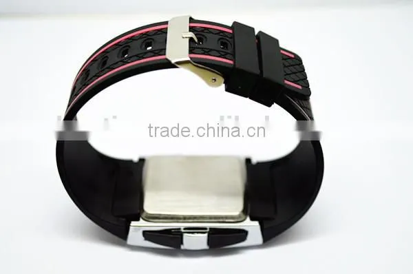 2014 Promotional popular fashion rubber men's LED watches for students