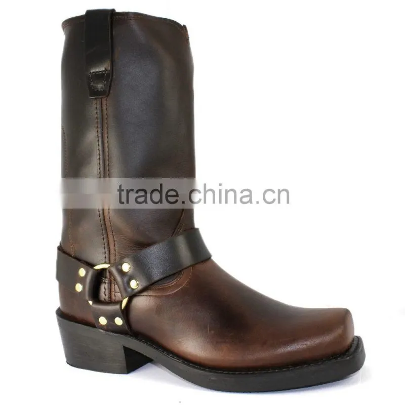 wholesale leather hides for making men long boots