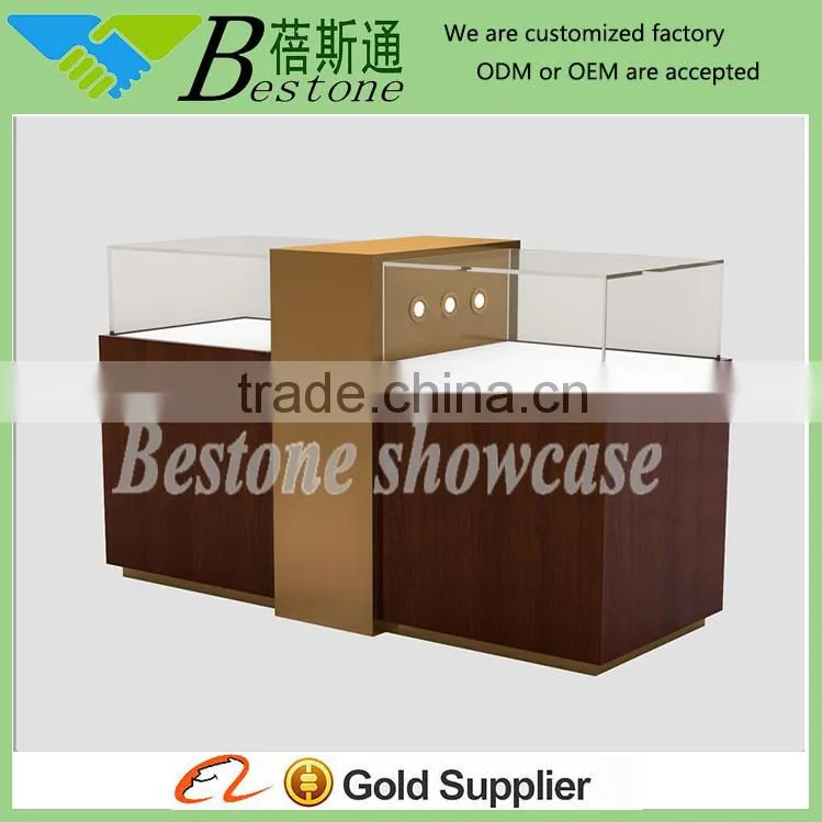 retail store wooden glass jewellery shop showcase design