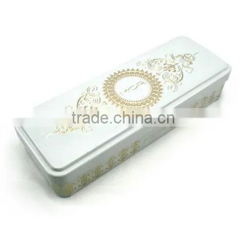 custon cosmetic tin containers/tin box