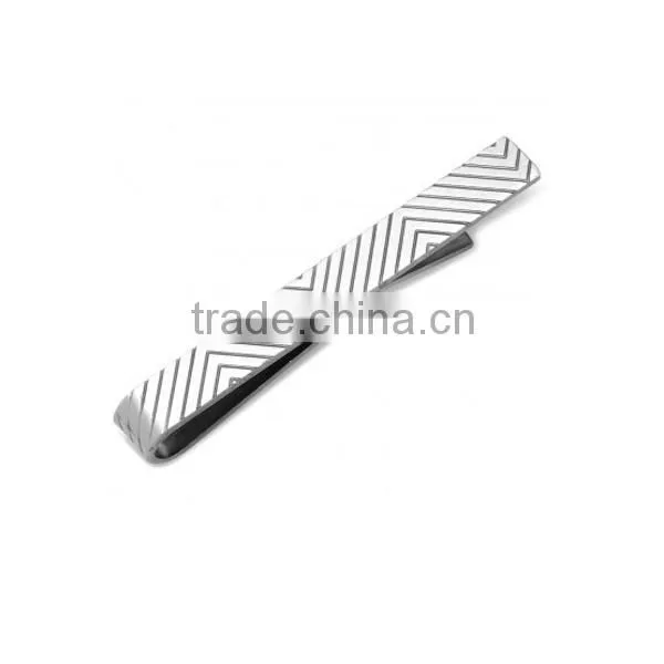 High Quality Stainless Steel Etched Chevron Tie Bar