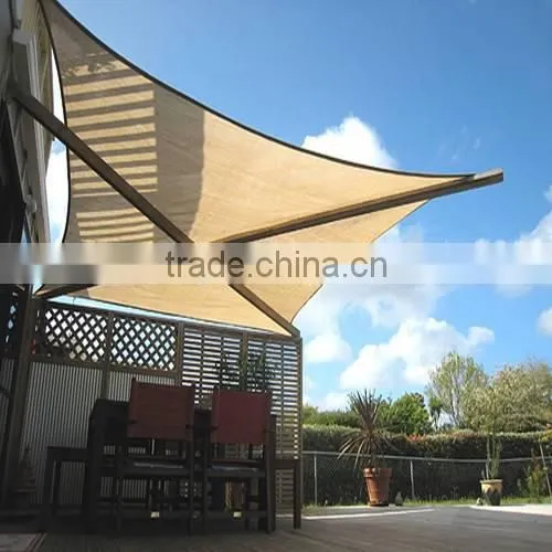HDPE Garden sun shade sail- versatile patio sun shade sail with UV 16*16*16 squire leader manufacturer