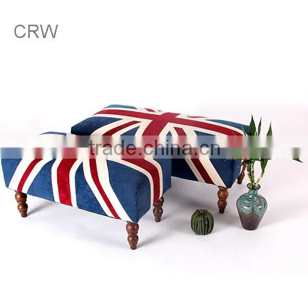 S-150-2 Cheap Stool French Style Upholstered Ottoman