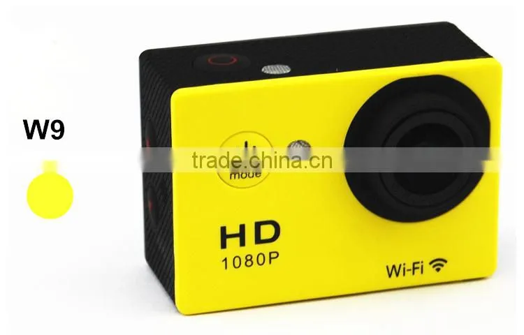 full hd 1080p action camera W9C wifi mini camera with 2.0inch sport camera