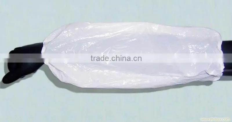 machine made Disposable Plastic PE sleeve cover oversleeves 16" 18"
