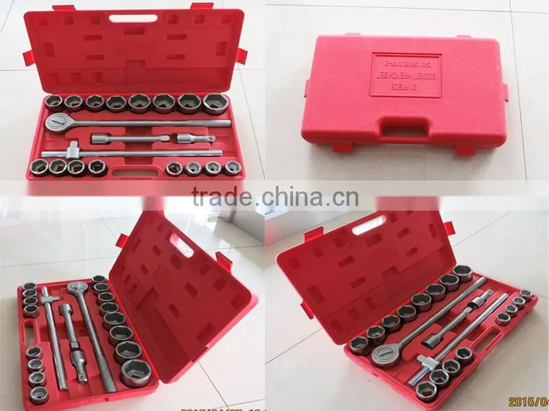 21pcs 3/4"DR (7/8"-2") Piastic boxes Socket wrench set 6PT