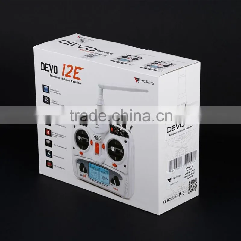 White Walkera DEVO 10 10CH 2KM 2.4Ghz Telemetry Function RC Transmitter