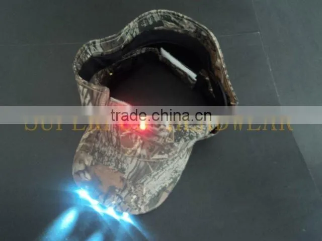 front and back LED hats