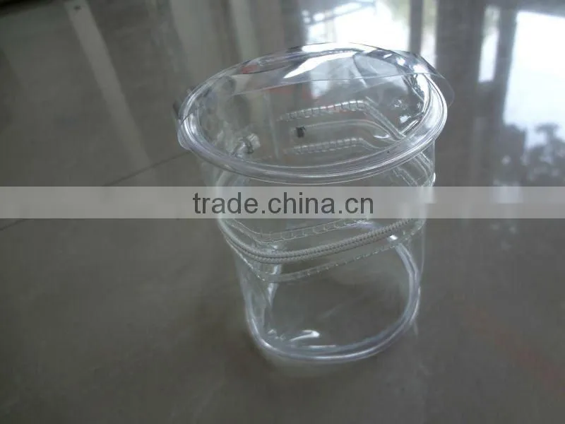 cylinder pvc case with zipper