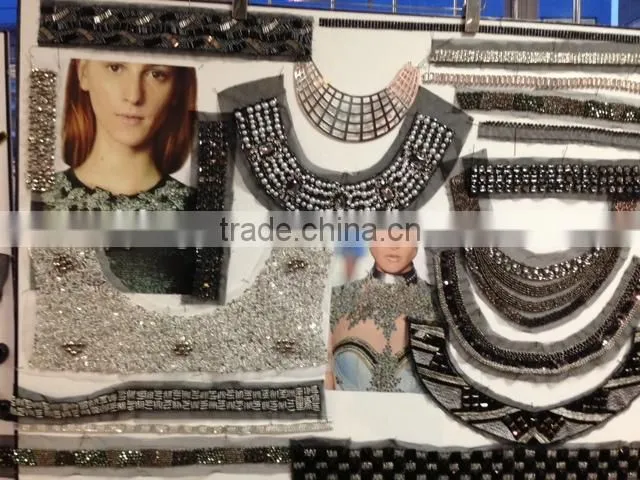 2015 New Arrive Handmade Beaded Applique Patches For Women -- A1503