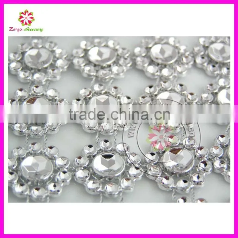 Long Decorated acrylic garland, crystal garland, fake acrylic garland