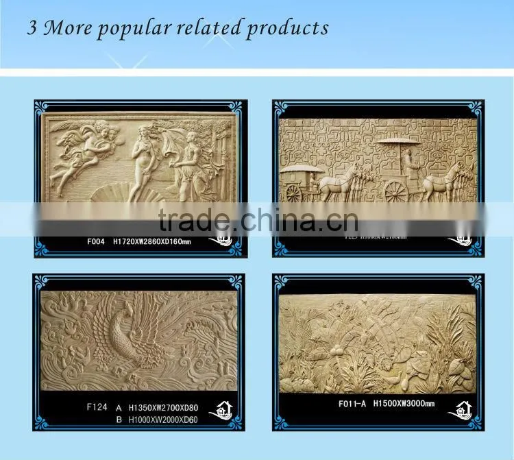 Artificial sandstone imitate marble relief sculpture