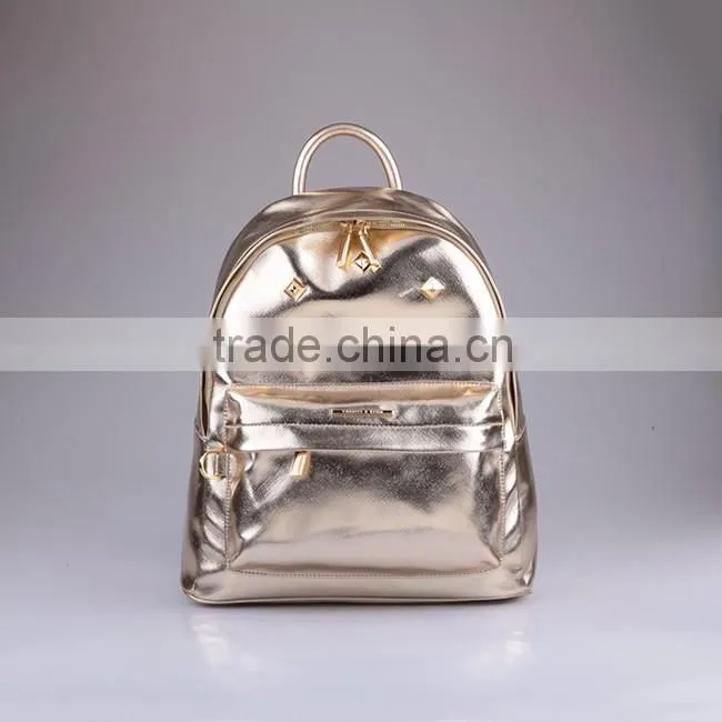 3709- 2016 Latest fashion girl backpack design high quality PU lady custom backpack OEM china