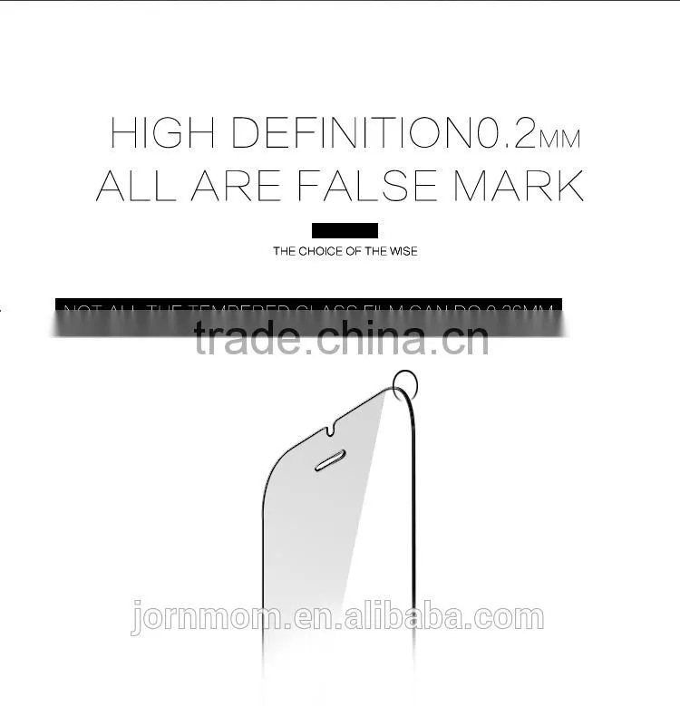 LANGOU customized 25D 9h 0.26-0.33mm for iPhone 6 customized tempered glass screen protector