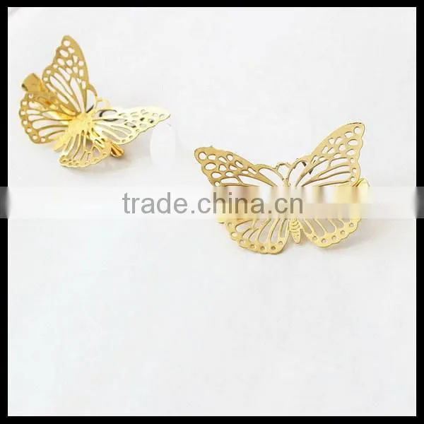 Gold Butterfly Hair Pins Golden Butterfly Bobby Pins Butterfly Hair Clips Hair Pins Bobby PIn