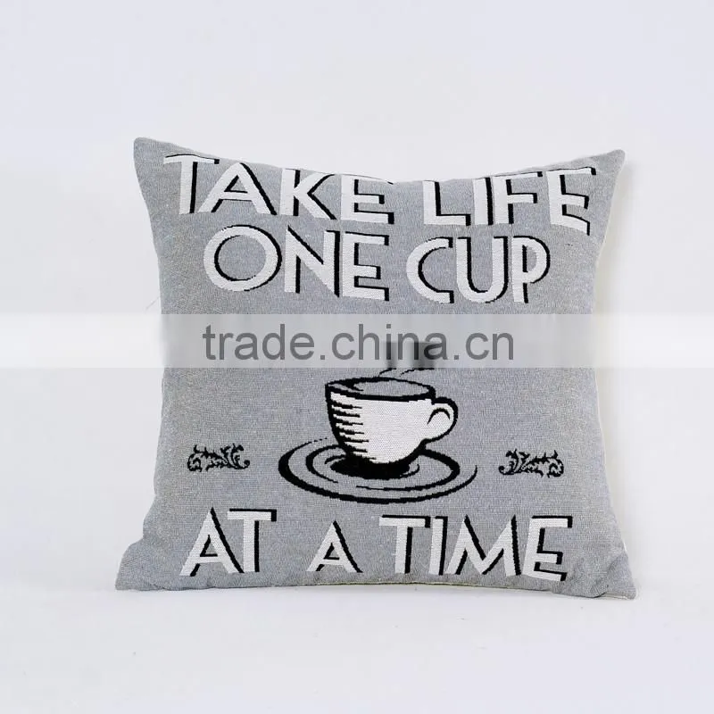Wenyu jacquard fabric sofa designs pillow case