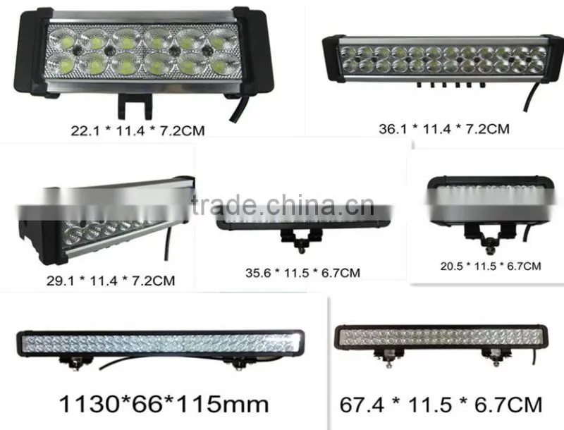 Hotsale cheap led light bars in china 72w led driving light bars used truck,jeep,suv