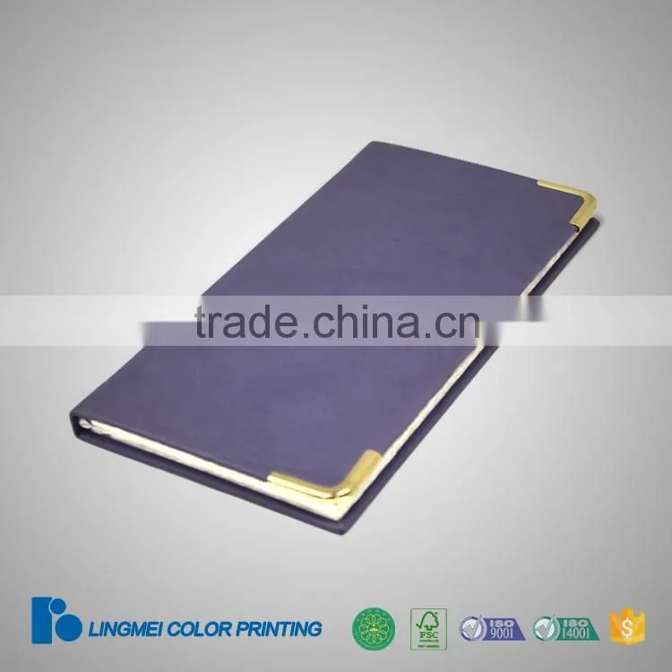 High quality cheap price guangzhou printing service custom leather journal