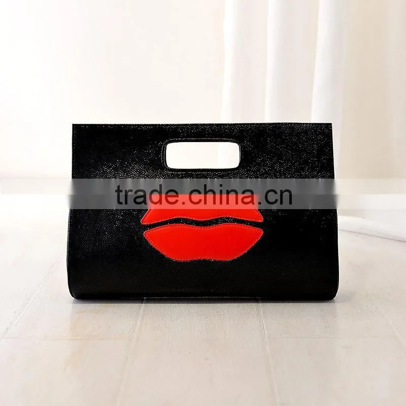 Pu customized vintage tote handbag ladies bags