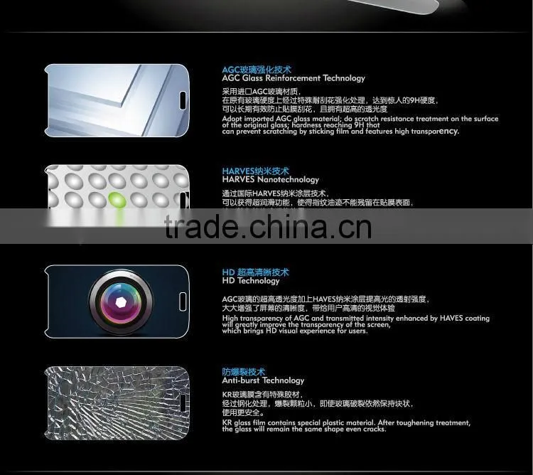 Explosion-proof Tempered Glass Film Guard Screen Protector for Samaung Galaxy S4 i9500