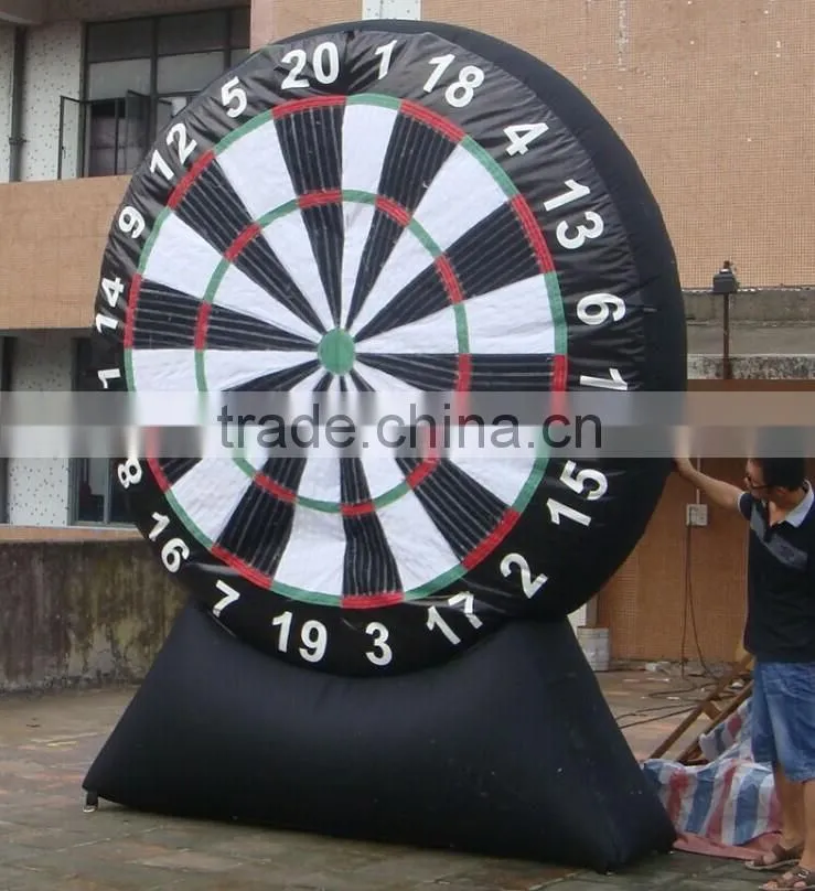 customized sticky inflatable dart board game commercial grade