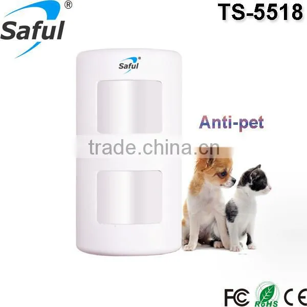 2015 newest Pet Immunity Wireless Wide Angle PIR Motion Sensor Operated by DC3V