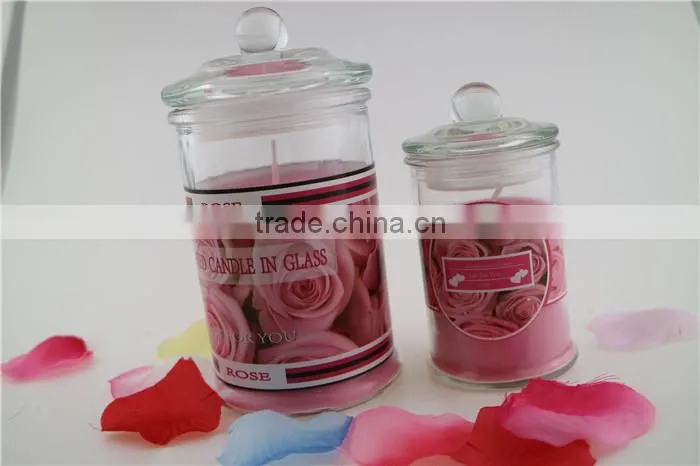 the most popular high quality scented jar glass candle 6*11cm