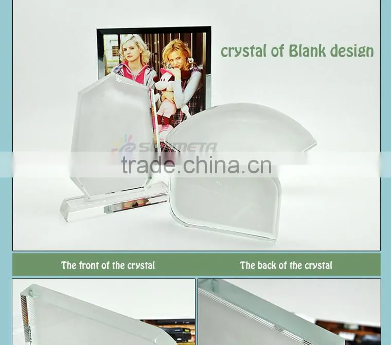Sunmeta directly sublimation decoration photo crystal, crystal octagonal for christmas gifts BSJ-26C