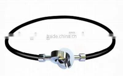 custom silicone necklace with metal