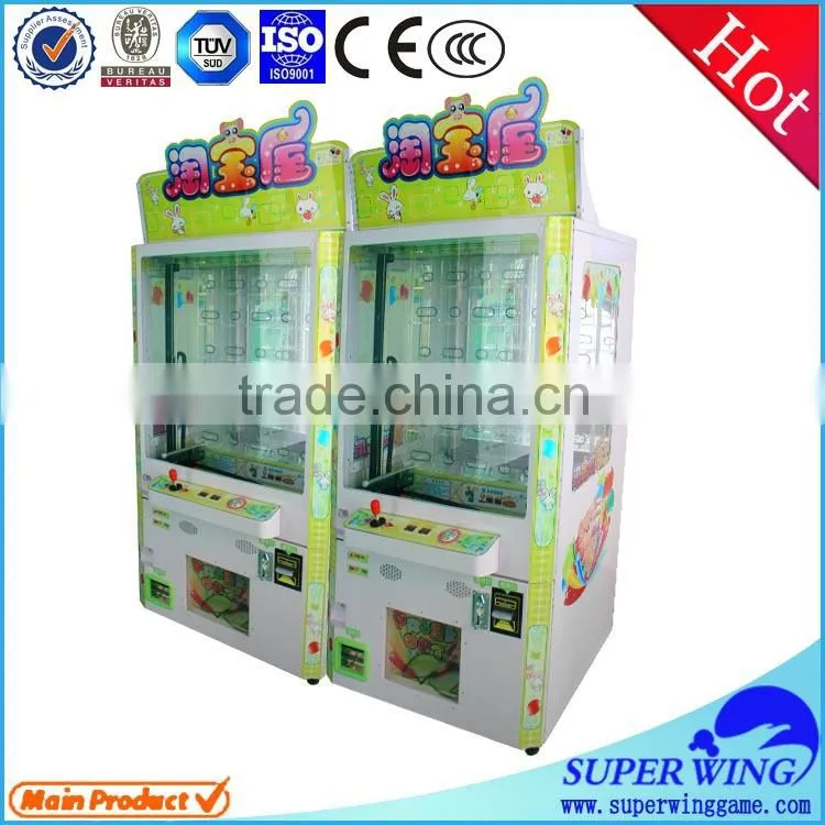 Newest type coin operated prize pusher machine