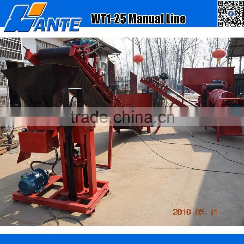 WT1-25 eco brick machine eco premium 2700 clay brick machine