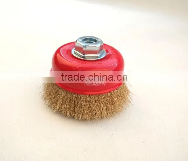 crimped wire cup brush, diameter 100mm or 4"