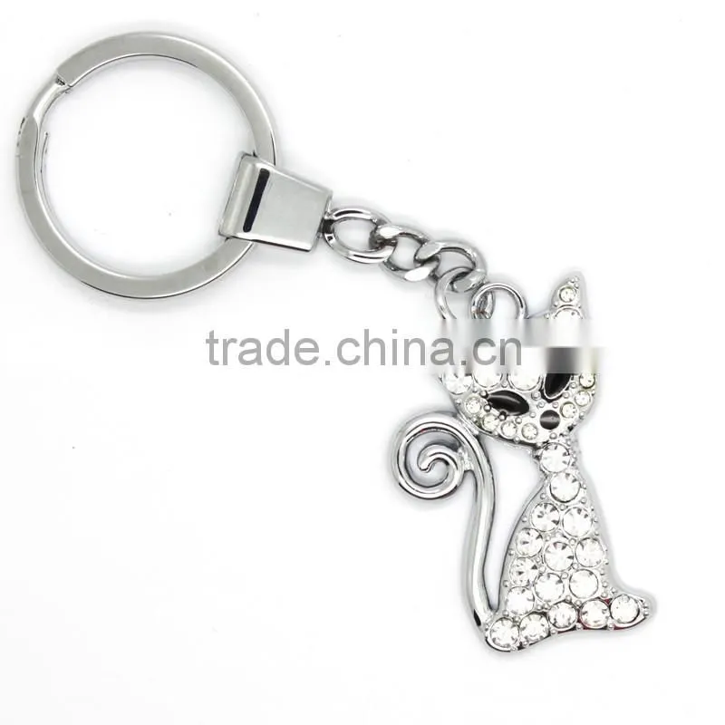 Personalised Fashion cute cat shaped keychain