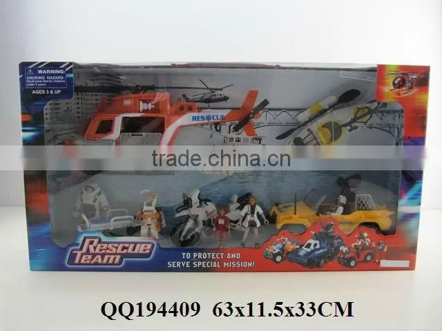 Rescue team set, funny set toy for kids, funny pretend toy
