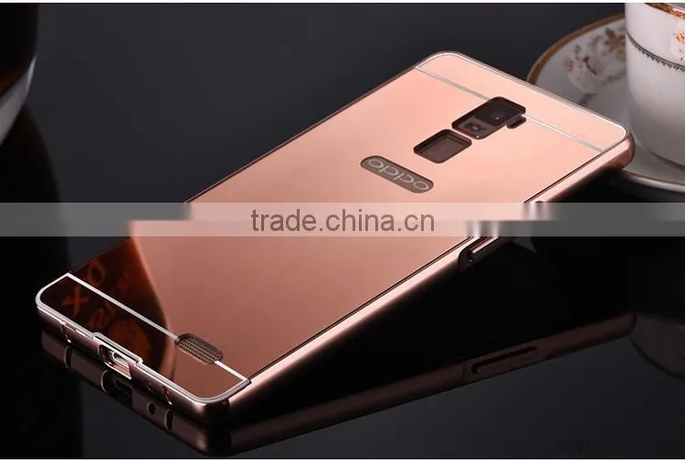 Most Papular Metal Mirror Back Bumper Phone Case Cover For OPPO R7 Plus