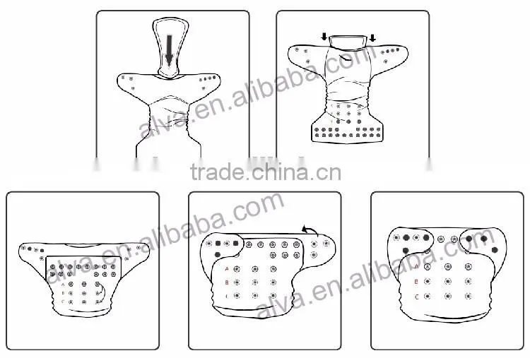 Waterproof Baby Cloth Nappies Babyland Cloth Diapers Manufacture from China