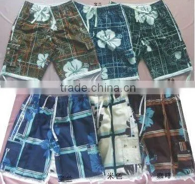 Fashion beach printed cotton shorts pantsNX-2911