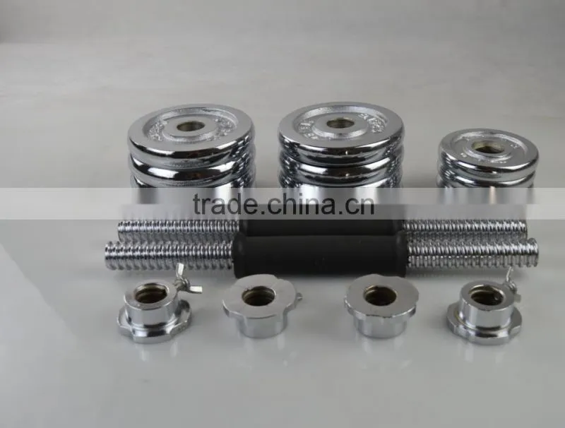 15KG 20kg 30kg Solid dumbbell plated handle (Straight grip) dumbbell set