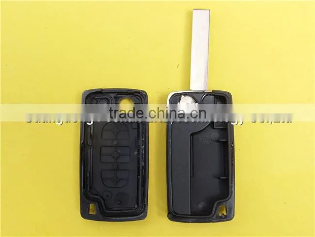 3 buttons remote key fob case replacement uncut blade Peugeot 407 CE0523