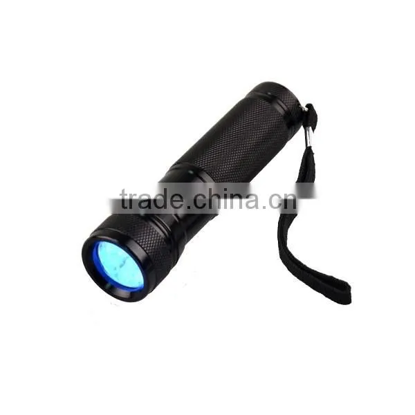 High Brightness MINI UV Flashlight Aluminum Alloy Fluorescence Detection 365NM. 395NM