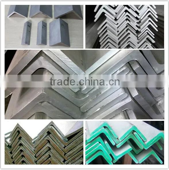 MS equal unequal black galvanized steel angle bar