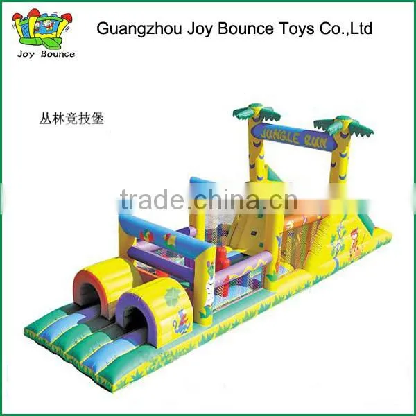 2015 Long Outdoor Adult Inflatable Obstacle Course Inflatable Games Combo for Sale