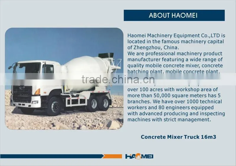 16m3 hormigonera sobre camion
